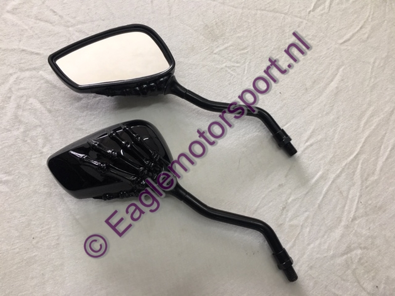 Spiegel set skeleton (zwart)